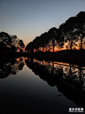 [冬日之光]落日與倒影