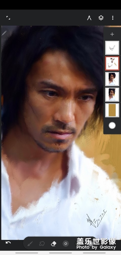 繪畫《周星馳》