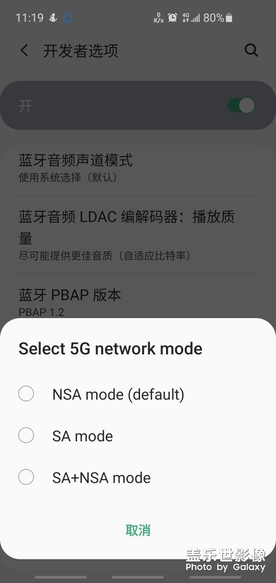 4G版s10的開發(fā)者選項