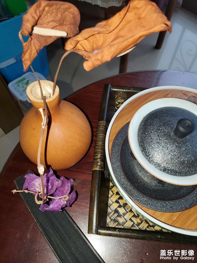 雨天自己布置的茶席
