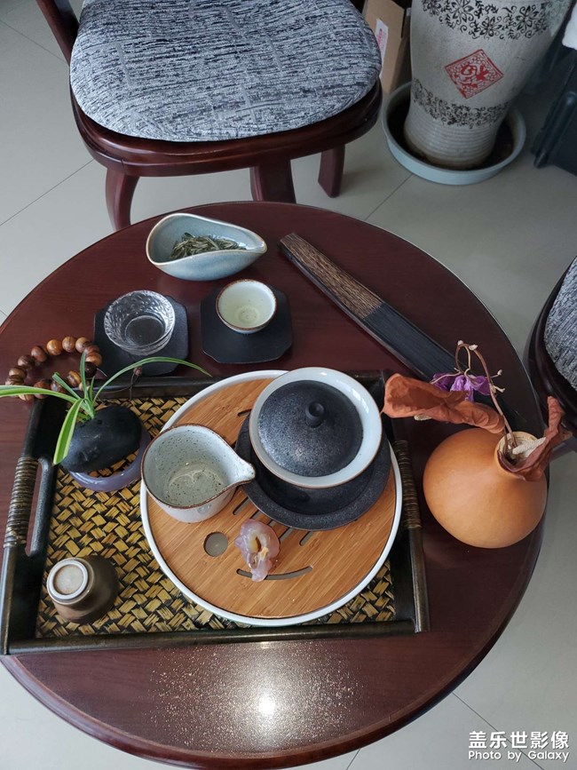 雨天自己布置的茶席