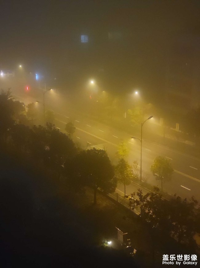 杭州凌晨的霧是真的大。