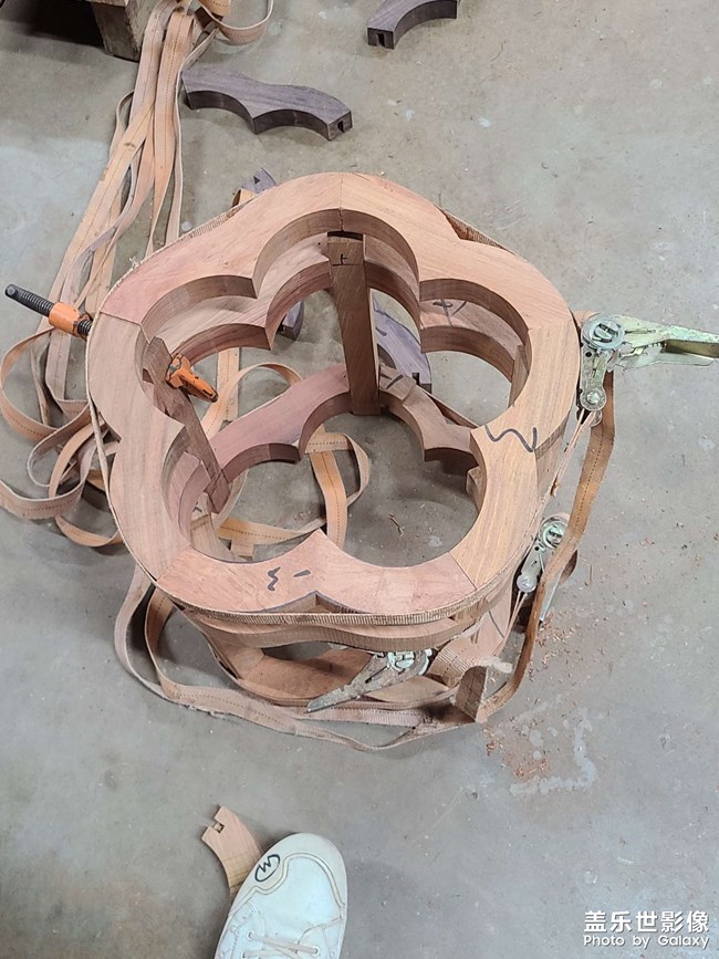 緬甸花梨木.梅花凳