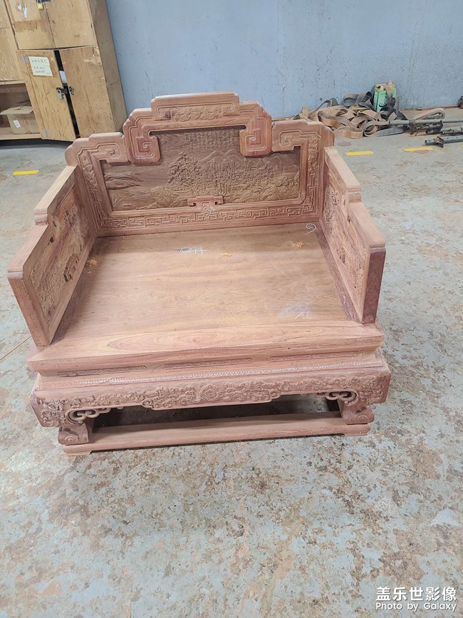 緬甸花梨寶座沙發(fā)